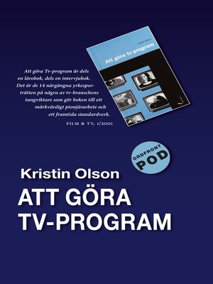 cover image of Att göra TV-program